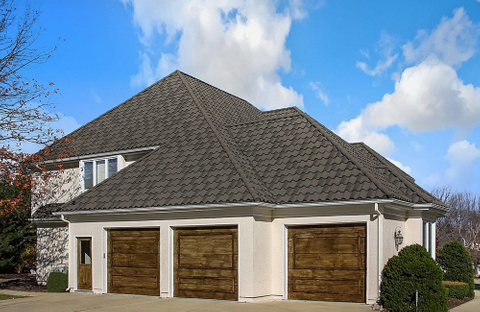 Colored Stone Metal Tile Roof