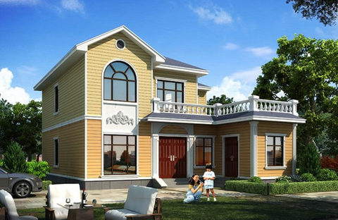 American style two-story villa