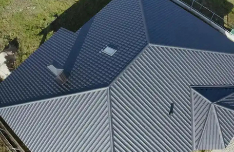 Colored Stone Metal Tile Roof